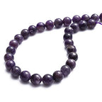 BEADIA Natural Amethyst Crystal Stone Round Loose Semi Gemstone Beads for Jewelry Making 12MM 32PCS - color: Amethyst, size: 12mm