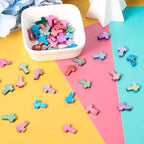 50 Pcs Shell Cross Beads Natural Freshwater Shell Beads Colorful Crucifix Spacer Bead Easter Charms for DIY Necklace Bracelet Earring Jewelry Making - color: Shell-Colorful