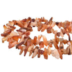 15.5 Inch 13-18mm Natural Red Carnelian Gemstone Free Form Semi Precious Irregular Strand Drilled Stone Spacer Beads for Jewelry Making - color: Carnelian 13-18mm