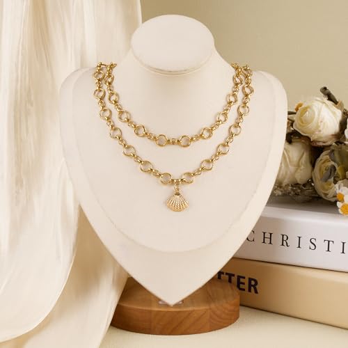SMYHTGLIF 6.5 Feet Unwelded Round Circle Bulk Rolo Chain for Jewelry Making Gold Plated Stainless Steel Jewelry Making Chain Supplies with Lobster Clasps and Open Jump Rings - color: Circle Gold