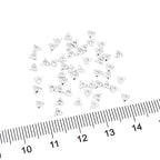 BEADIA Silver Plated Triangle Spacer Beads 3x3mm 50pcs for Jewelry Making Findings Non Tarnish - color: Silver, size: 3x3mm Triangle