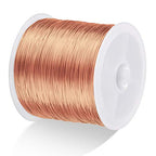 MIKIMIQI 328Ft Jewelry Wire - 26 Gauge Tarnish Resistant Copper Beading Wire for Jewelry Making, 0.4mm X 100m (Rose Gold) - color: Rose Gold