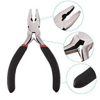 Beadthoven 1Set Wire Cutter Pliers with Polishing Serrated Jaws Jewelry Tools for Electrical Wire Wiring Cutting 12cm/4.7 Inch Long - color: Gunmetal, size: Wire Cutter Pliers