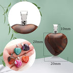 Lezam 24 Pieces Healing Crystal Heart Moon Cross Shaped Pendants Necklace Charms for DIY Jewelry Making Natural Quartz Stones Chakra Love Beads Bulk - color: 24Pcs-C