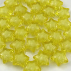 50pcs 18mm Acrylic Star Beads Spacer Beads for DIY Jewelry Making Bracelet Necklace Key Chains Handmade Craft(Lemon Yellow) - color: Lemon Yellow, size: 18mm