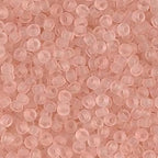 Matte Transparent Pale Pink Miyuki Japanese Round Rocailles Glass Seed Beads 11/0 Approximately 23 Gram 5 Inch Tube