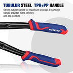 WORKPRO 24" Bolt Cutter, Chrome Molybdenum Steel Blade, Heavy Duty Bolt Cutter with Soft Rubber Grip, Cutting Tool for Cut Chain, Wire, Screw, Rivet - size: 24"