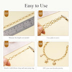 Jabogrii 16.4 Feet Stainless Steel Chain for Jewelry Making Gold DIY Craft Rhombic Jewelry Making Chain Supplies - color: Rhombic Gold