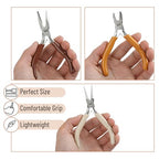 Mr. Pen- Pliers for Jewelry Making, 3 Pack, Chain Nose, Round Nose Pliers Set and Wire Cutter for Beading, Wire Wrapping, Jump Rings, Jewelry Repair, Crafting, DIY - color: Autumn