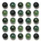NCB 100pcs Original Natural Stone Beads Gemstone Round Loose Beads 6mm 8mm 10mm (Green Moss Agate, 6mm 100Beads) - color: Green Moss Agate, size: 6mm 100beads