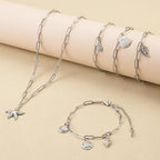 SMYHTGLIF 20 Pack Stainless Steel Bulk Necklace Bracelet Chain for Jewelry Making 4mm Paperclip Necklace Bracelet Chains for Women - color: Silver