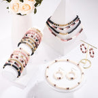 Funtopia 5200+ Pcs Brown Clay Beads Bracelet Making kit, Heishi Beads Polymer Clay Beads for Jewelry Making, Friendship Bracelet Kit with Gold Beads Charms for Girls Adults (6mm) - color: 5.Brown