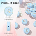 LiQunSweet 12 Pcs Silicone Focal Beads Rubber Silicone Beads Round Twelve Constellations 12 Zodiac Signs Bead Charms for Bracelet DIY Keychain Making Craftings Necklace Lanyard - color: Zodiac Signs Silicone Bead_12 Pcs