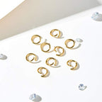 DanLingJewelry 200Pcs 304 Stainless Steel 19 Gauge Open Jump Rings 7mm for Jewelry Making Connectors Jewelry Finding Golden Color - color: 200 pcs - ф7mm δ 1mm - Golden