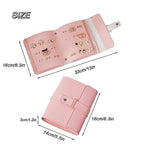 LAKE OF FIRE Earring Holder Organizer with Foldable Book Design Jewelry Book Organizer, Portable Pu Leather Travel Earring Case(Pink) - color: Pink