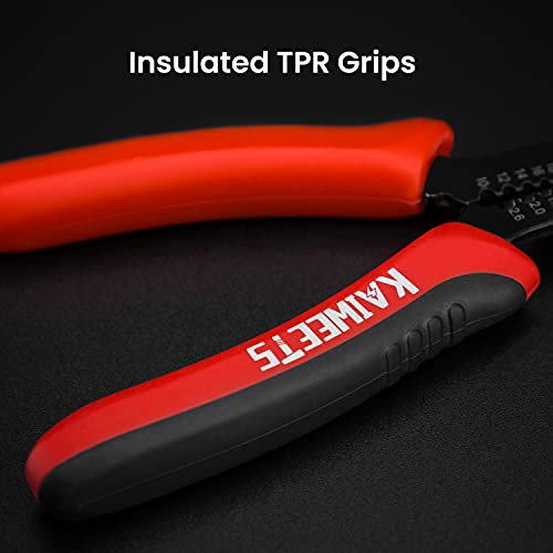 KAIWEETS Wire Cutters 6-Inch Flush Pliers with Supplementary Stripping, Cutting Pliers, Handy and Slim Diagonal Cutters, Sharp Snip - color: Kws-102