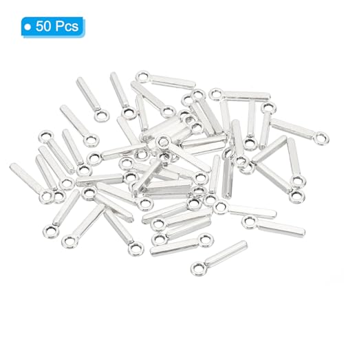 PATIKIL Letter Charm, 50pcs Alphabet Initial Pendant Charm Bulk DIY for Jewelry Making Bracelets Earrings Necklace - style: I