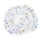 200pcs Czech 12mm Faceted Teardrop Briolette Crystal Glass Loose Beads Pendant Drop Spacer Bulk Crystal AB for DIY Jewelry Making CCT2-2 - color: Crystal AB, size: 12x6mm - 200pcs