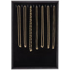 Polmart Stackable Necklace & Jewelry Organizer/Storage/Display Trays, Black Velvet (2-Pack) - color: Black Velvet