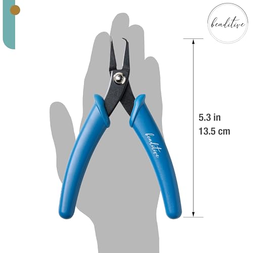Beaditive Split Ring Pliers | Jewelry Making, Beading, Crafting | High-Carbon Steel | 5-Inch (Lake Blue) - color: Lake Blue