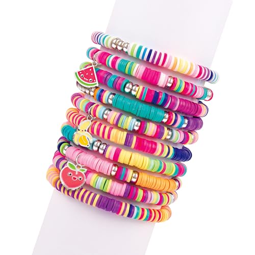 Make It Real Swift Clicks Heishi Bracelet Maker Beads with Storage Case - 3,356 Colorful Beads for Kids Ages 8+ - style: Bead Kit
