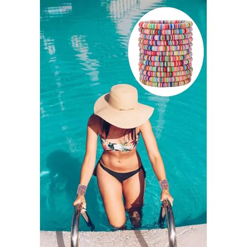12pcs Friendship Bracelets Beaded Bracelets Heishi Bracelet Cute Bracelets Stack Vinyl Clay Disc Bead Surfer Stretch Summer Beach Bracelets For Women Preppy Bracelets - color: B-2 color 1