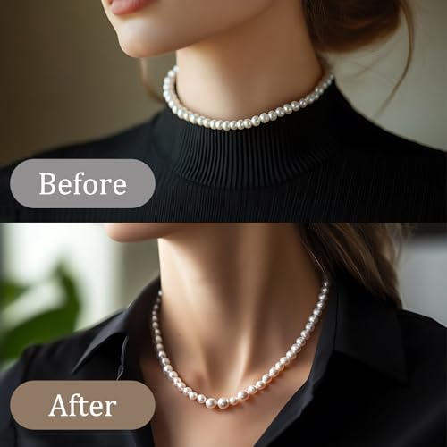 100 Pcs Extender Chain for Jewelry Making, Silver and Gold Extension Tails for Necklace, Necklace Extender, 5 Cm Removable Chain Extenders for Bracelets, Anklets