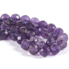 6mm Amethyst Faceted Gemstone Round Loose Beads Strand 15.5-16" DIY Jewelry Making - color: Amethyst