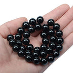 AD Beads Natural Gemstone Round Loose Beads 15" for Bracelet Necklace Earrings Jwelery Making Crafts DIY (10mm, Black Onyx) - color: Black Onyx, size: 10mm