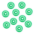 NBEADS 10 Pcs Natural Donut Gemstone Charms, 30mm Flat Round Malaysia Jade Donut Stone Beads Pendants Large Hole Disc Natural Stone Pendant for Jewelry Making, Hole: 5mm - color: 10 Pcs Natural Malaysia Jade