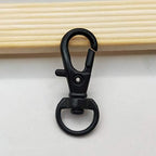 150Pcs Black Swivel Snap Hook Set,Swivel Clasp Keychain Hook Lobster Clasp Split Key Rings with Chain and Jump Rings Bulk for Keychain Lanyard,Jewelry,DIY Crafts Supplies - color: Black