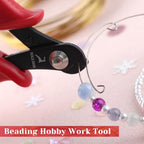 3" Memory Wire Cutting Pliers with Spring Miniature Hard Steel Wire Cutting Jewelry Wire Cutters Bracelet Pliers Jewelry Making Crafting Beading DIY Shear Beading Hobby Work Tool - style: 3"