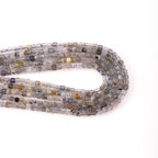 Faceted Natural Moonstone 2-3mm Cube Square Loose Beads Gemstone Small Loose Beads Healing Crystal Energy Stone for DIY Jewelry Making 15" - color: Moonstone
