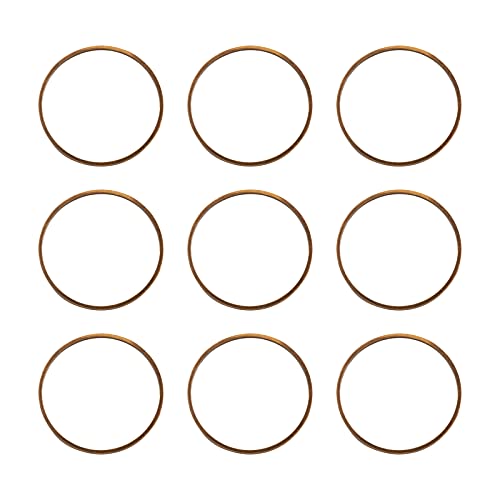 FASHEWELRY 50Pcs Brass Circle Open Bezel Charms Connectors 25mm Antique Bronze Hollow Round Linking Rings Charms for Dangle Beading Hoop Jewelry Making - color: Antique Bronze, size: 25mm