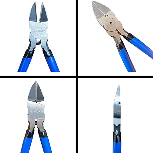 Wire Cutters 6 Pack, KAIHAOWIN 6 inch Dikes Small Wire Cutters Flush Cutters Wire Snips Clippers Diagonal Cutters Side Cutters Cutting Pliers for Crafting - size: 6pack
