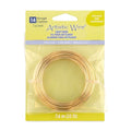Artistic Wire | 14 Gauge Rose Gold Silver-Plated Copper Wire| Tarnish Resistant Bendable for Jewelry Making & DIY Crafts | 25 ft Coil - color: Gold, size: 14 Gauge / 25 ft