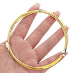 BEADIA 14K Gold Plated Wire 1.0mm 2 Meters Bead Cord for Bracelet Necklace Charm Beading Jewelry Making Findings - size: 1.0mm, style: 14K Gold