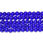 MJDCB 30pcs Sapphire Blue Cat Eye Stone Beads 12mm Round Crystal Loose Bead for Jewelry Making DIY Bracelets Necklace - color: Sapphire Blue, size: 12mm(30pcs)