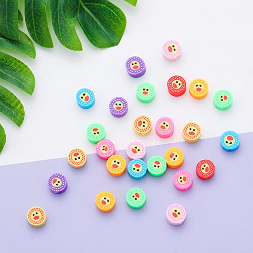 100pcs Duck Polymer Clay Spacer Beads for Women Jewelry Making DIY Bracelet Necklace Hair Clip Accessories (Duck) - color: Duck