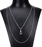 33 Feet Necklace Chains Stainless Steel DIY Link Chain Necklaces with 20 Lobster Clasps and 30 Jump Rings for Jewelry Making (2 mm Wide) - size: 2.0 mm Wide