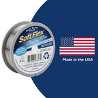 Soft Flex 49 Strand Beading Wire, Medium 0.019 Diameter, 100 Feet, Premium Nylon Coated Jewelry Wire for Bracelets, Necklaces and Beading Projects - Made in the USA - style: Satin Silver