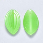 Ipotkitt 100 Pcs Mixed Shape Glass Charms - Colorful Crystal Leaf Flower Heart Drop Bead Charms Bulk for DIY Jewelry Making Accessories - color: 100pcs-Mixed Glass Beads-8~26mm