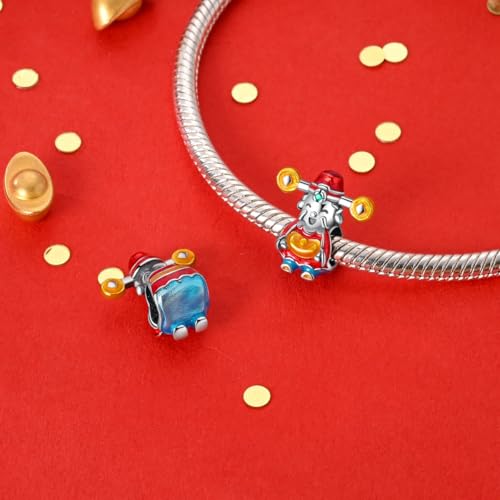 LAZA 925 Sterling Silver Charm for Bracelet Necklace Dangle Love Mom Butterfly Party Charm Beads Pendants DIY Jewelry for Women - color: Cute old man money
