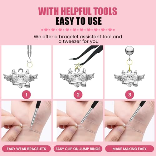 500 Pcs Double Open Jump Rings Kit, Zinc Alloy Mini Round Split Craft Jump Keychains Key Ring with Double Loops Connectors for Jewelry Making, Bracelets, Necklace, DIY (5, 6, 8, 10, 12mm) - color: Gold