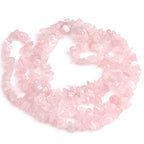 GEM-Inside Rose Quartz Chips 7-8MM Gemstone 34" for Bracelet Necklace Earrings Jewelry Making Crafts Design Wholesale Loose Beads - color: Rose Quartz