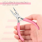 5-Inch Long Nose Pliers with Wire Cutter, Ideal for Jewelry Making, Electrical Work, and More. Durable Carbon Steel Construction, PVC Handle. 4.6 x 3.1 x 0.4" (116 x 78 x 9 mm). - style: Long Nose Pliers