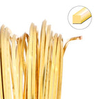 The Beadsmith Square Craft Wire - Medium Temper Beading Wire, Gold Color, 18 Gauge, 4 Yards - color: Gold, size: 18 Gauge, 4 Yard Coil