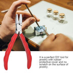 Nylon Jaw Pliers for Jewelry Making Non-Scratch C-Type Pliers with Anti-Slip Handle Round & Flat Nose Design for Wire Bending(Square headed pliers) - style: Square headed pliers
