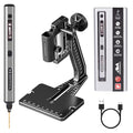 Mini Electric Drill Pen with Benchtop Press, 5-Speed, 10 Small Drill Bits with Aluminium Box, LED Lights, OLED Display, Resin Drill Set For Jewelry Making, Plastic, Wood (SDS ULTRA PLUS) - style: SDS ULTRA PLUS