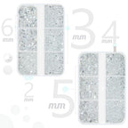 qiipii Transparent Clear Bedazzler Kit 2mm 3mm 4mm 5mm 6mm Resin Rhinestones w B7000 Glue for Bedazzling Crafting Flatback Jelly Stones Gems Diamonds for Nails Face Eyes Makeup Tumblers Crafts Shoes - color: Transparent